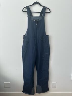 Arctix Snow Bib Overalls Womens Size Medium Navy Blue Insulated Ski Winterwaer